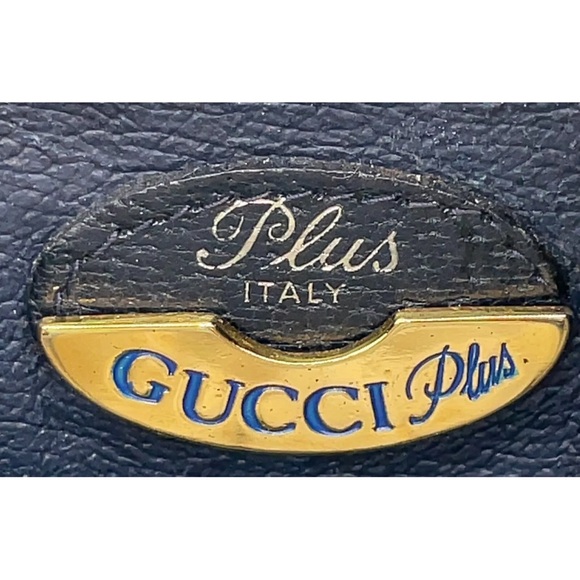 Authentic Gucci GG Plus PVC Navy Mini Boston Bag - Picture 14 of 17